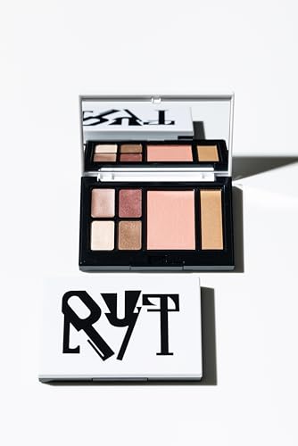 RyT メイクパレット 優しく上品なナチュラルメイク アイシャドウベース アイシャドウ チーク シェーディング ノーズシャドウ ハイライト コントゥアリング アイシャドウパレット 日本製 携帯用 旅行