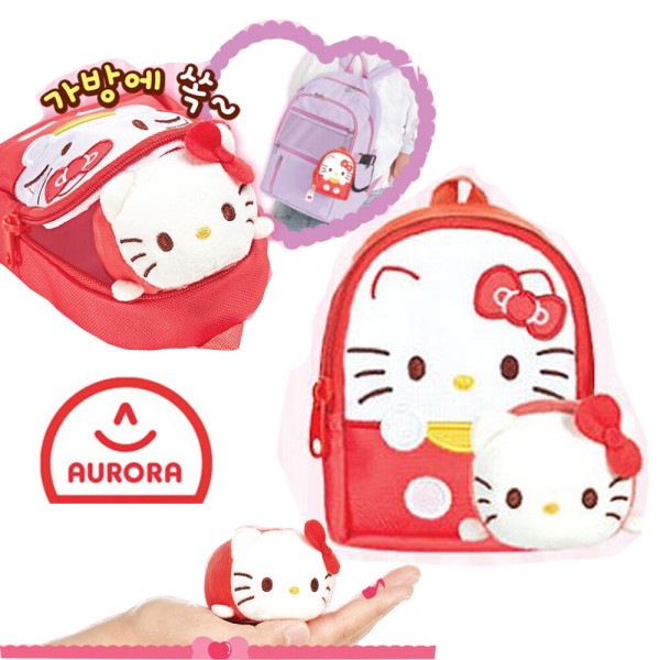 サンリオ ブルル バッグにすっぽり デザート もぐもぐ ハローキティ バッグハンガー 人形