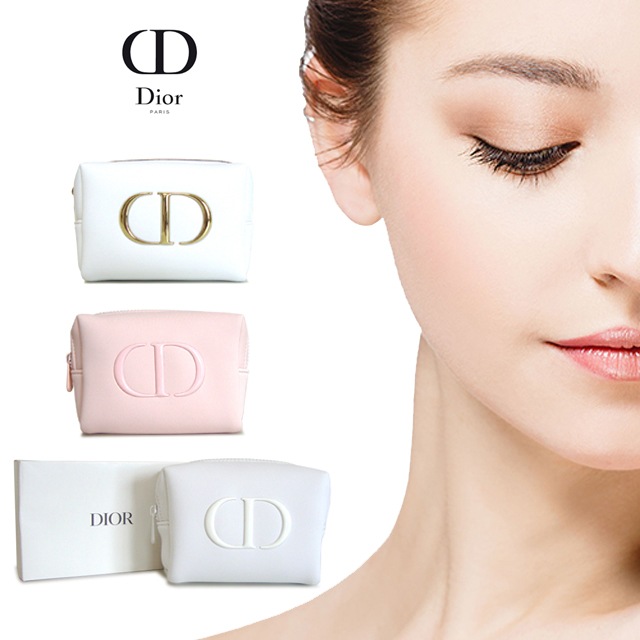 コスメポーチ化粧品小物入れ 海外免税店ノベルティ限定商品 ロゴプレート ライトピンク5個セット ホワイトロゴ5個セット (10個セット) 28,800円