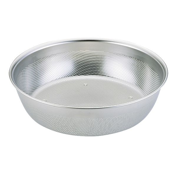 （まとめ買い）三宝産業 UK18-8パンチングHACCP浅型パンチボール（ボールザル/浅型）21cm [x3]