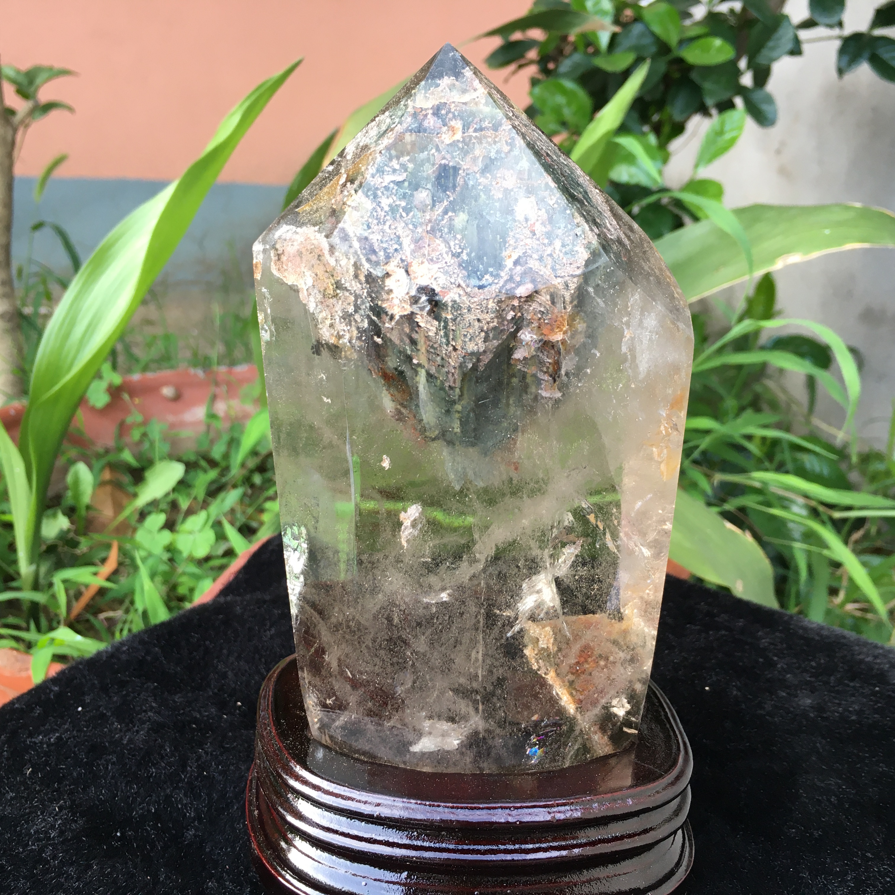 绿幽灵水晶,天然水晶,1230g