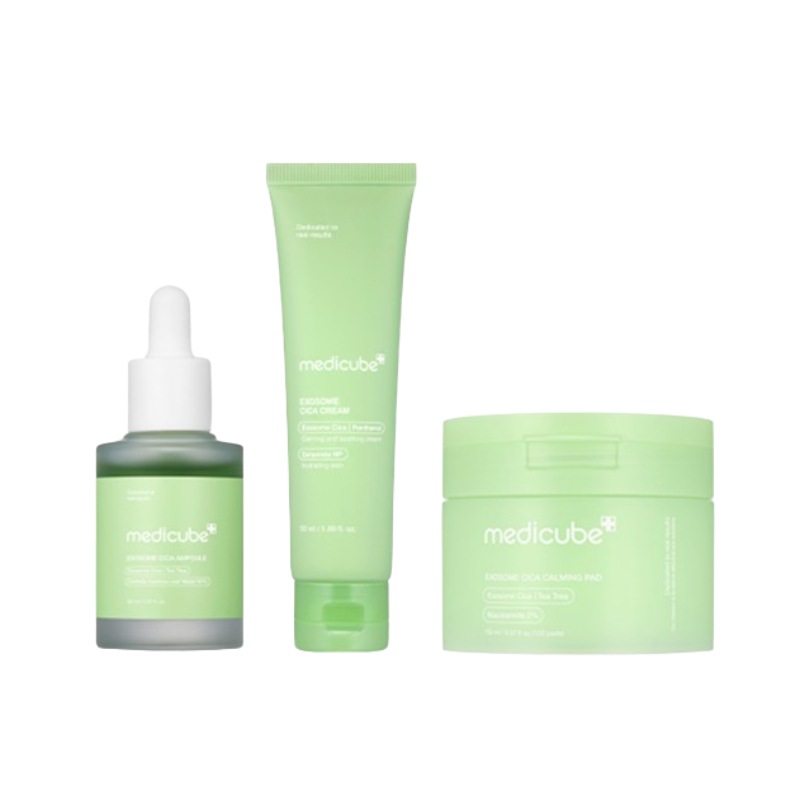 [シカ3点セット]エクソソームシカ カミングパッド100枚+エクソソームシカアンプル30ml+エクソソームシカクリーム 50ml