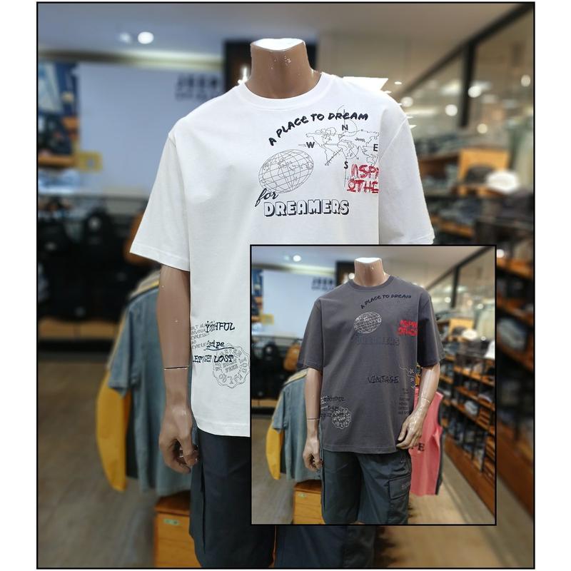 （共用）全板グラフィックラウンド半袖Tシャツ JR2TSU215_BP_BP