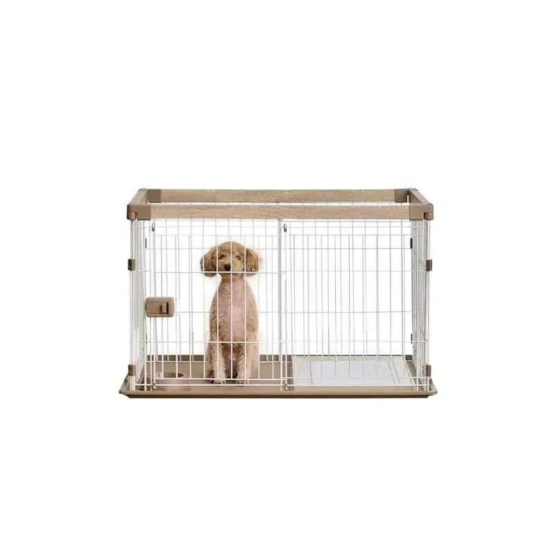 【即納】アイリスオーヤマ 犬 サークル ウッディシステムサークル SWS-900 ナチュラル