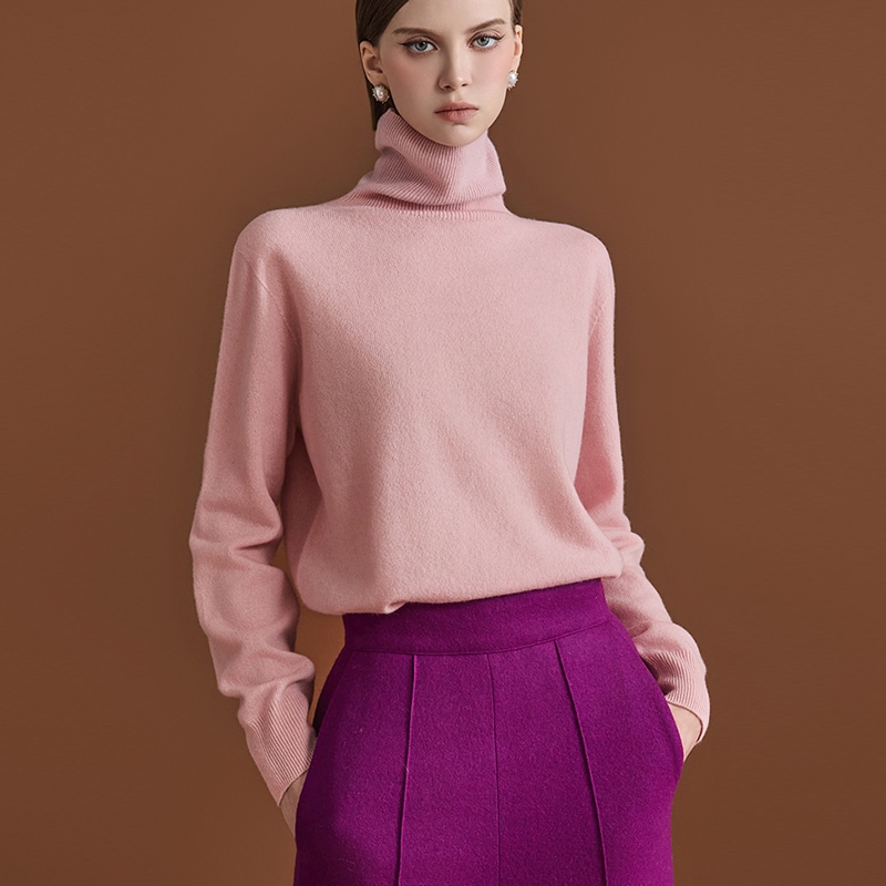 E3219 タートルネック ウール ニット