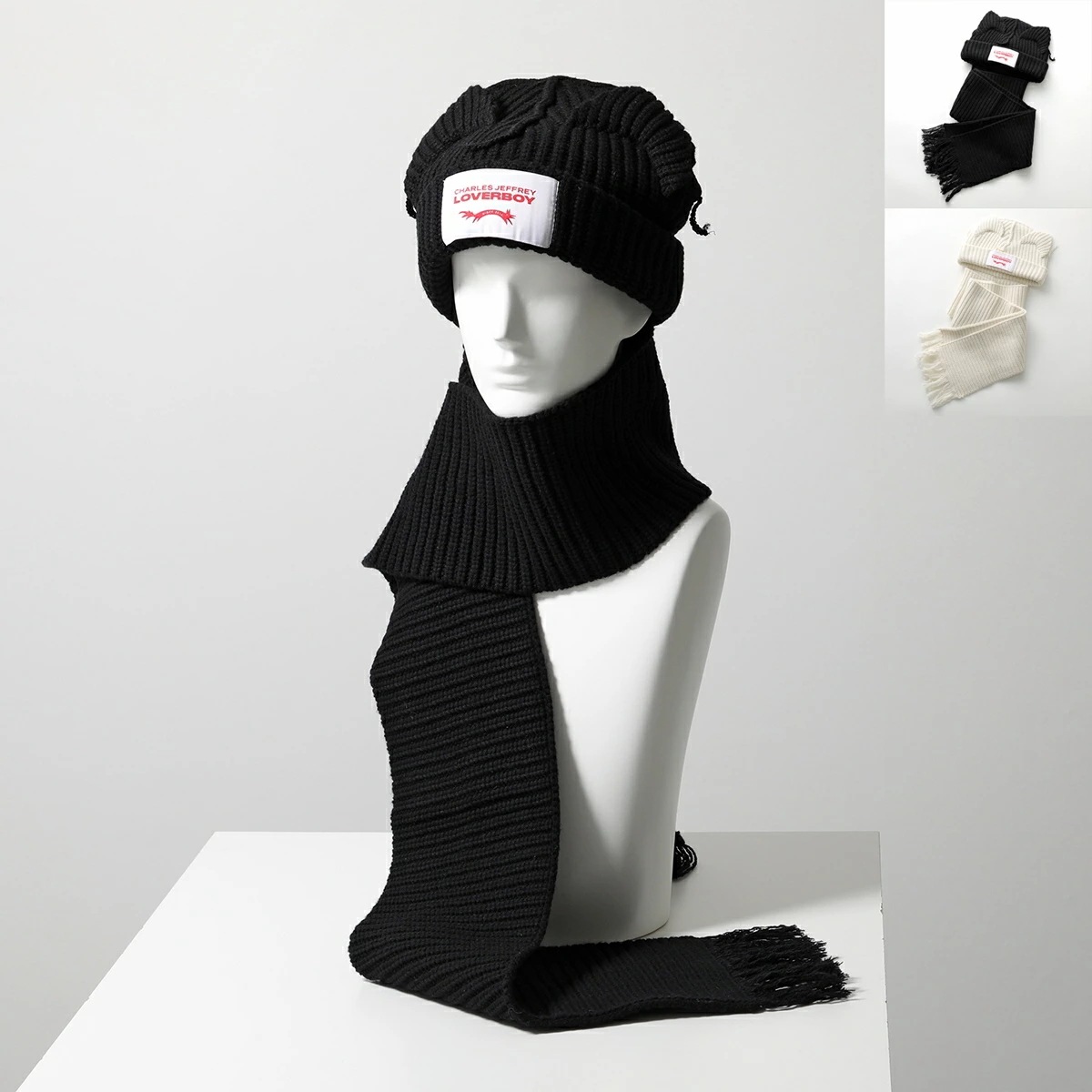 CHARLES JEFFREY LOVERBOY チャールズジェフリーラバーボーイ ニット帽 マフラー CHUNKY EARS BEANIE SCARF 041130201 041130202 ビーニ