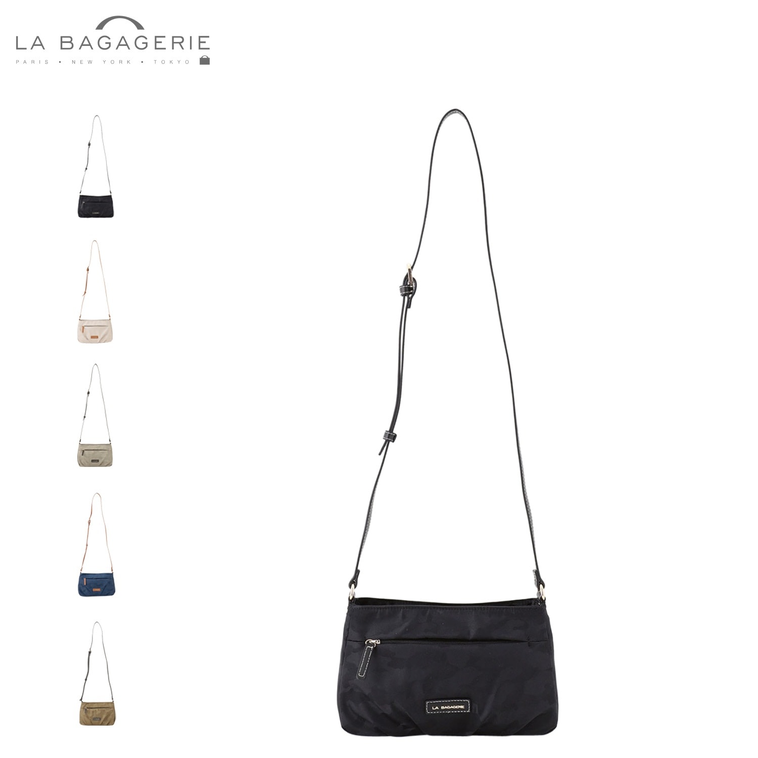 ショルダーバッグ レディース 撥水 軽量 斜めがけ ファスナー付き B0064-01