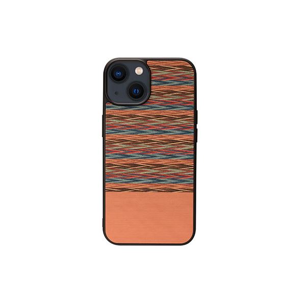 Man ＆ Wood 天然木ケース for iPhone 14 Browny Check 背面カバー型 I23624i14 5,197円