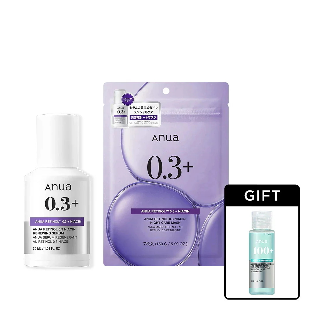 ANUA アヌア レチノール0.3 ナイアシンリニュ 30ml 5個セット ANUA (アヌア) レチノール0.3 ナイアシンリニューイングセラム | V