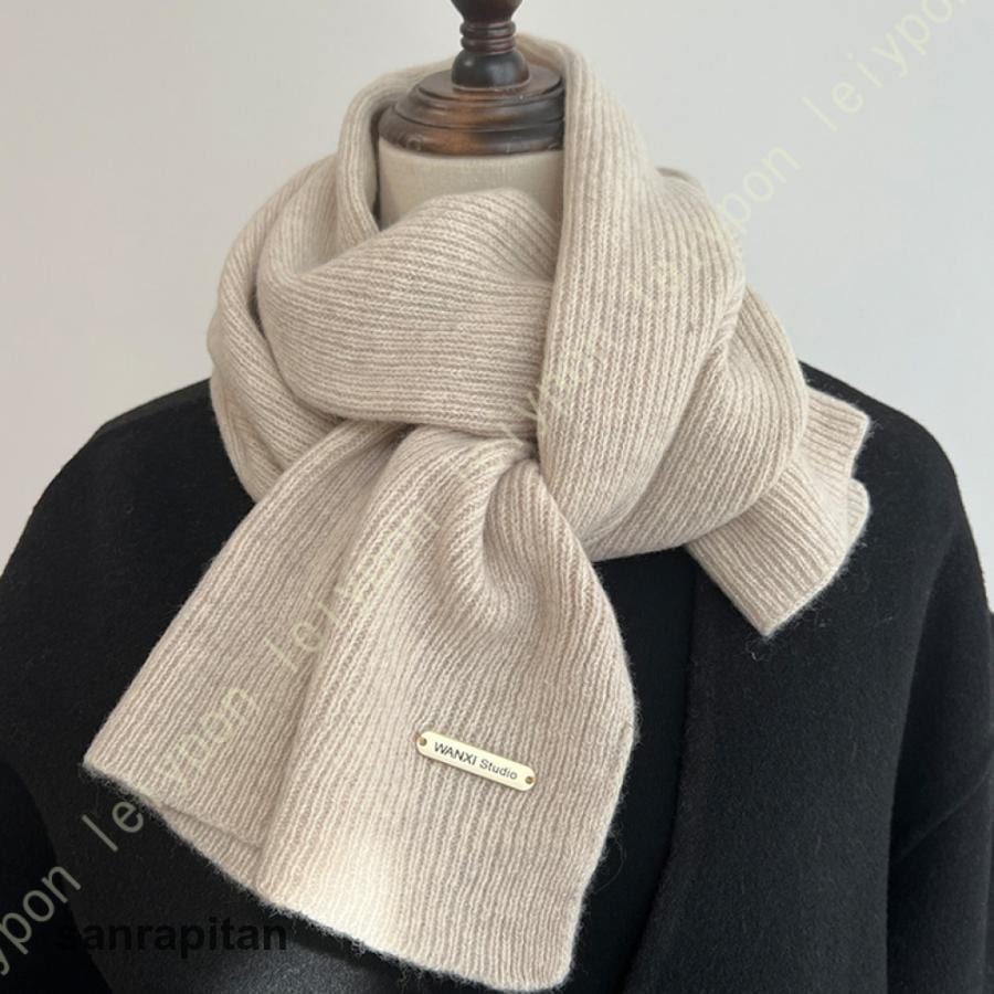 マフラー レディース ストール カシミヤ 大判 ケーブル編み ニットマフラー 防寒 暖かい 柔らかい ショール 男女兼用 無地 冷房対策 ひざ掛け カジュアル