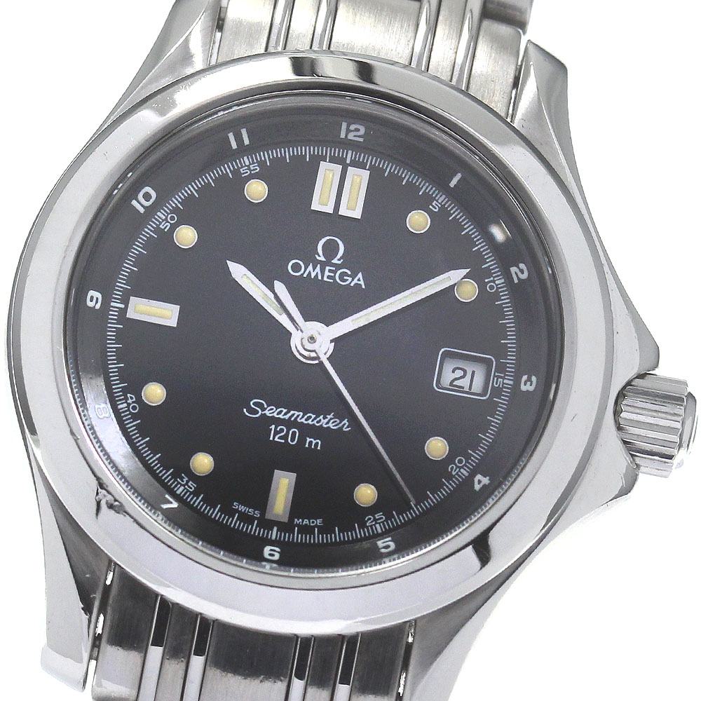 オメガ OMEGA 2571.50 シーマスター 120m デイト クォーツ レディース _832898【中古】