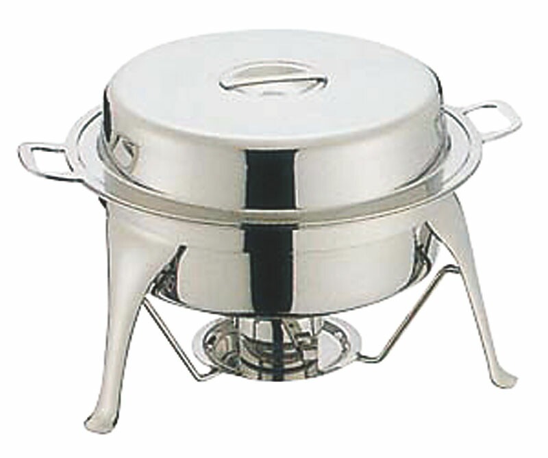 和田助製作所 18-8スタッキング 丸チェーフィングディッシュ 14インチ