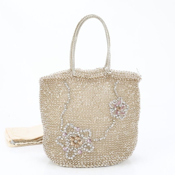 Qoo10] アンテプリマ 美品 ワイヤーバッグ フラワー ラインス