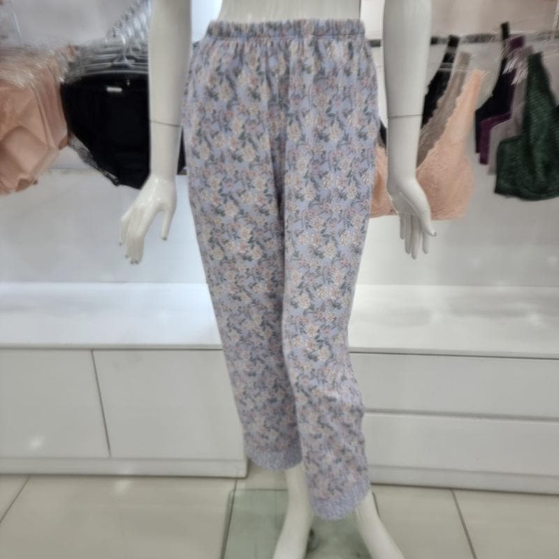 ポリスパン小花柄プリント 女性用イージーウェア 下