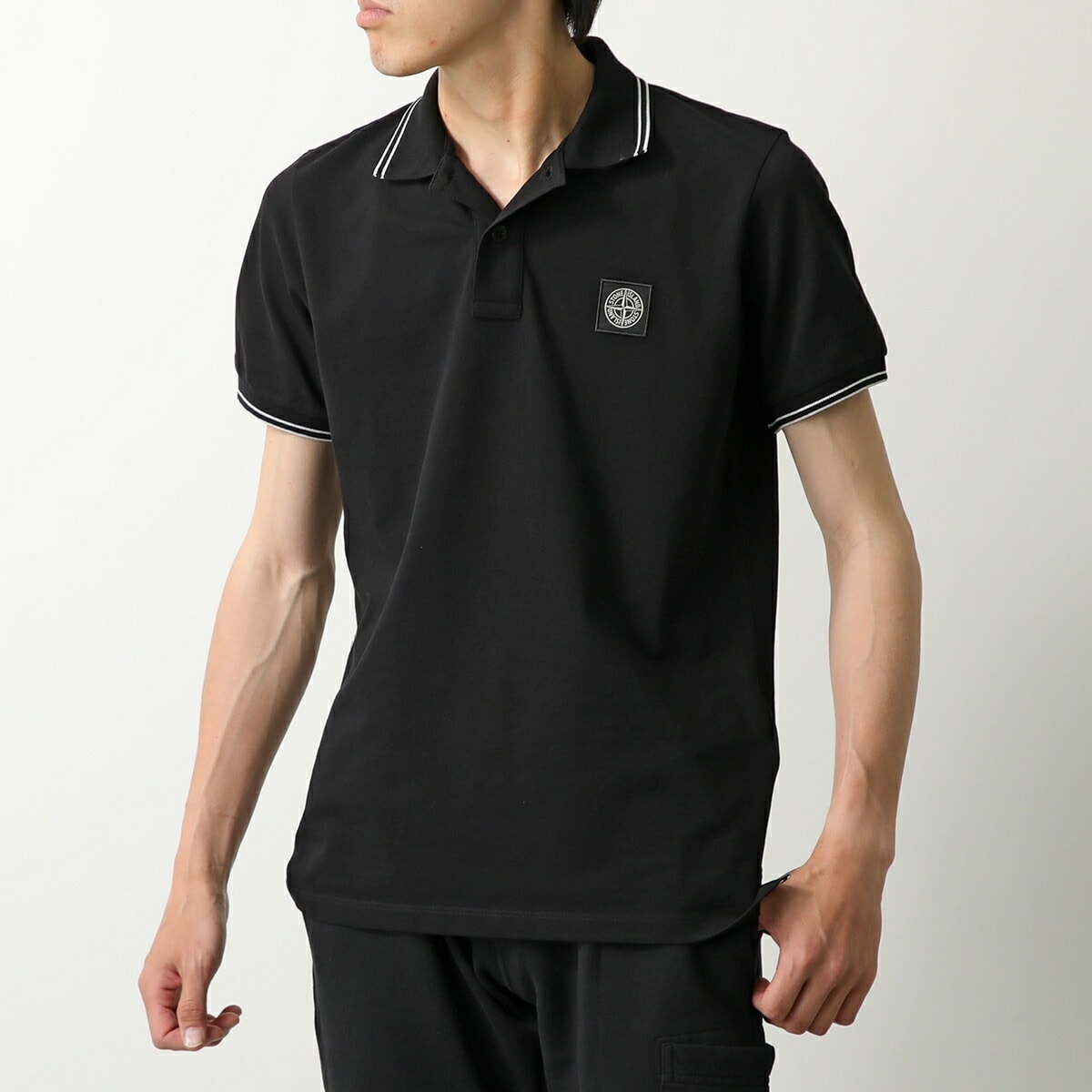 STONE ISLAND KIDS ストーンアイランド キッズ ポロシャツ K1S162200001 S0018 メンズ ボーイズ ロゴ 半袖 コットンブレンド V0029