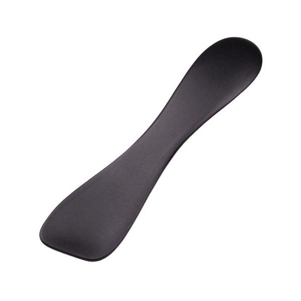 （まとめ）遠藤産商 アルミアイスクリームスプーン ブラック 8114234[x5セット]