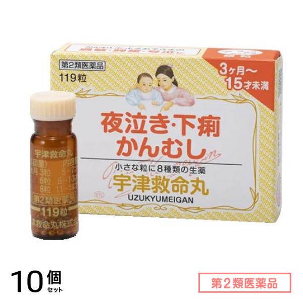第２類医薬品 宇津救命丸銀粒 119粒 10個セット