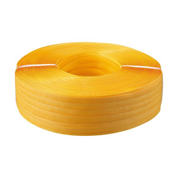 TANOSEEPPバンド 手締め用 15mm×1000m 黄 1セット(5巻)