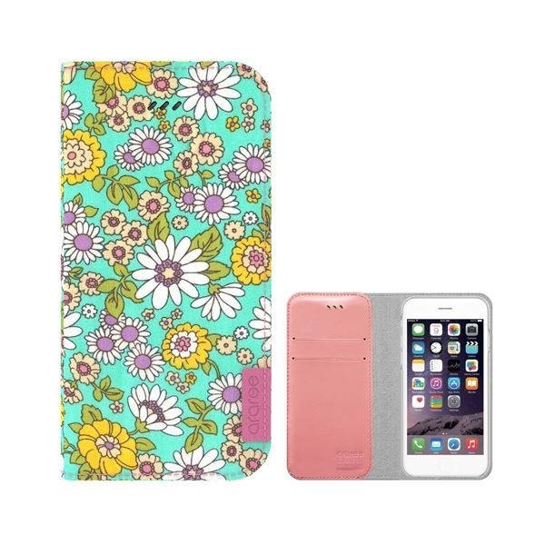 iPhone6s/6 ケース araree Blossom Diary(ブロッサムダイアリー インディ) アイフォン(mint)