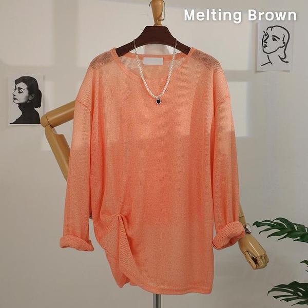 女性メッシュニット女子夏ニットSE24