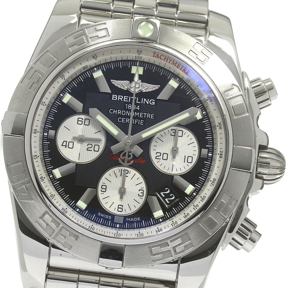 ブライトリング BREITLING AB0110 クロノマット44 クロノグラフ 自動巻き メンズ 美品 保証書付き_843001【中古】