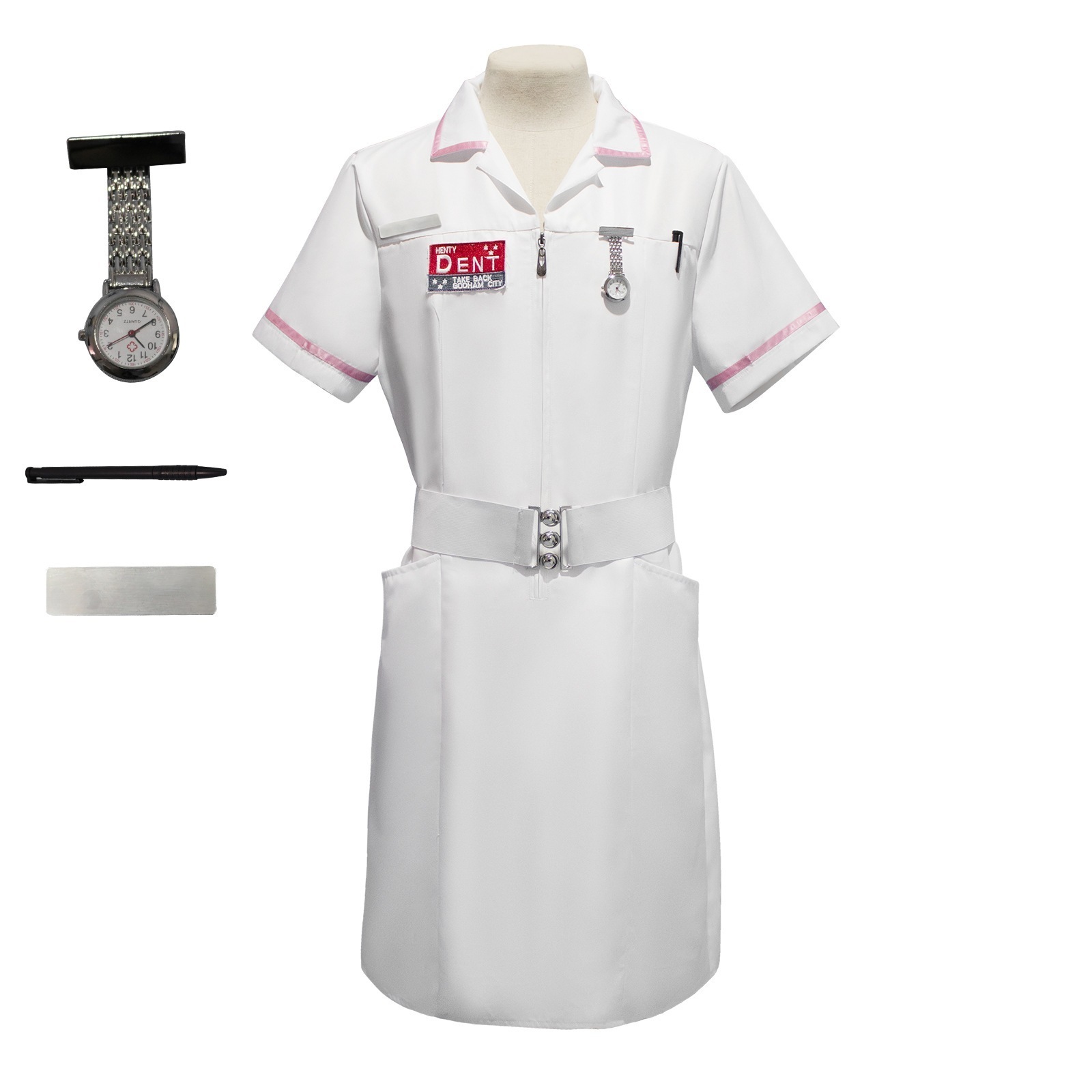 【人気爆売れ】阿甘道化師看護師服コスプレいしょう演技服セットハロウィーン