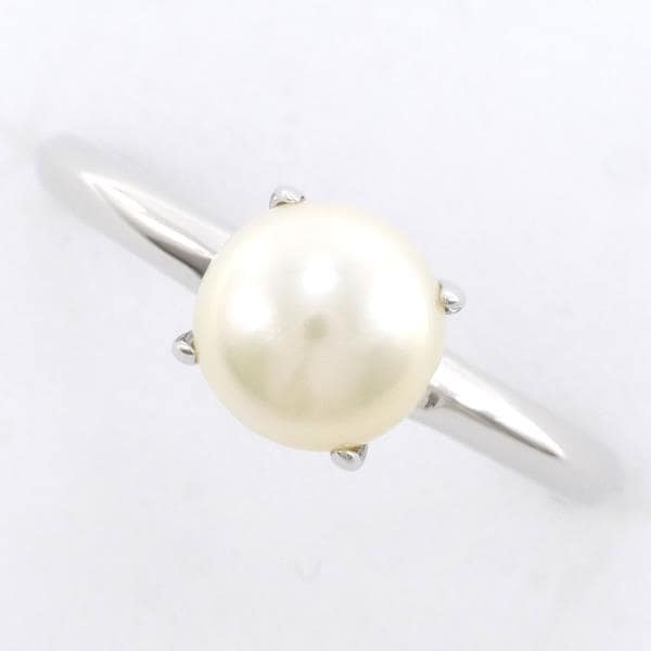 PT850 プラチナ リング 指輪 10号 パール 約6.5mm ジュエリー 中古