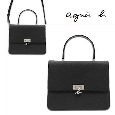 希少♪【国内発送★agnes b.】HS31-01 2way ハンドバッグ 黒 Amazon | (アニエスベー ボヤージュ) agnes b. VOYAGE レザー