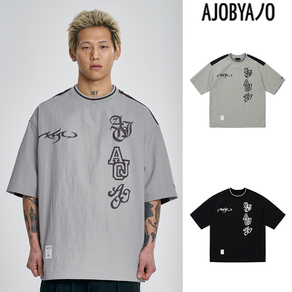 【AJO AJOBYAJO】 [PBA] Total Logo Nylon T-Shirt