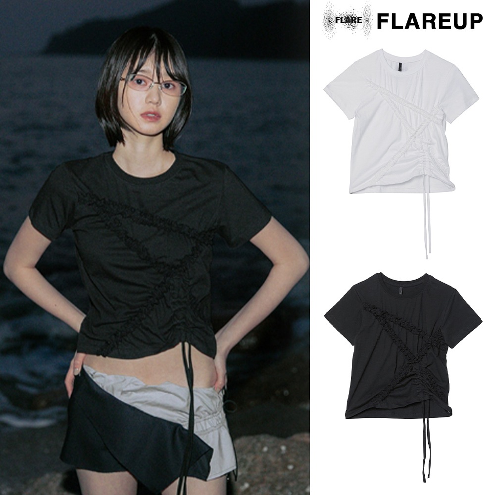 【FLAREUP】Diagonal Strap T-shirt