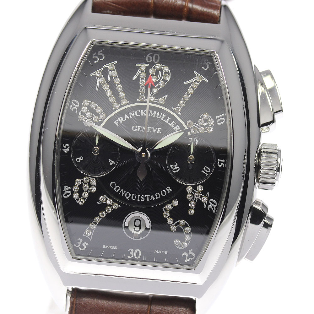 保証書付き【FRANCK MULLER】フランクミュラー コンキスタドール ジョーカー デイト 8005CCCDJ 自動巻き メンズ_703166【中古】