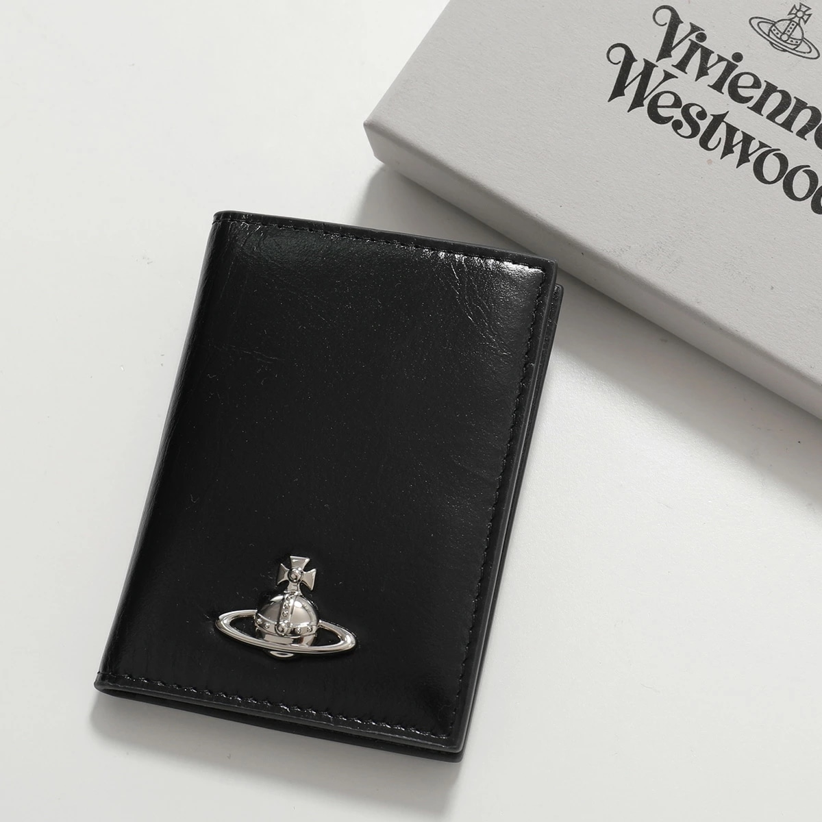 Vivienne Westwood ヴィヴィアンウエストウッド カードケース SMALL VERTICAL WALLET 5115002WW L00BR レディース オーブ ミニ財布 N401/BLA