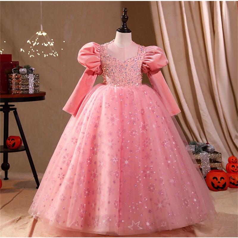 「新作入荷* 短納期」プリンセス ハロウィン キッズ ワンピース こども 衣装 子供 女子 ドレス コスプレ 衣装 長袖ドレス コスチューム 仮装 お姫様 子供 コスプレ 子どもドレ