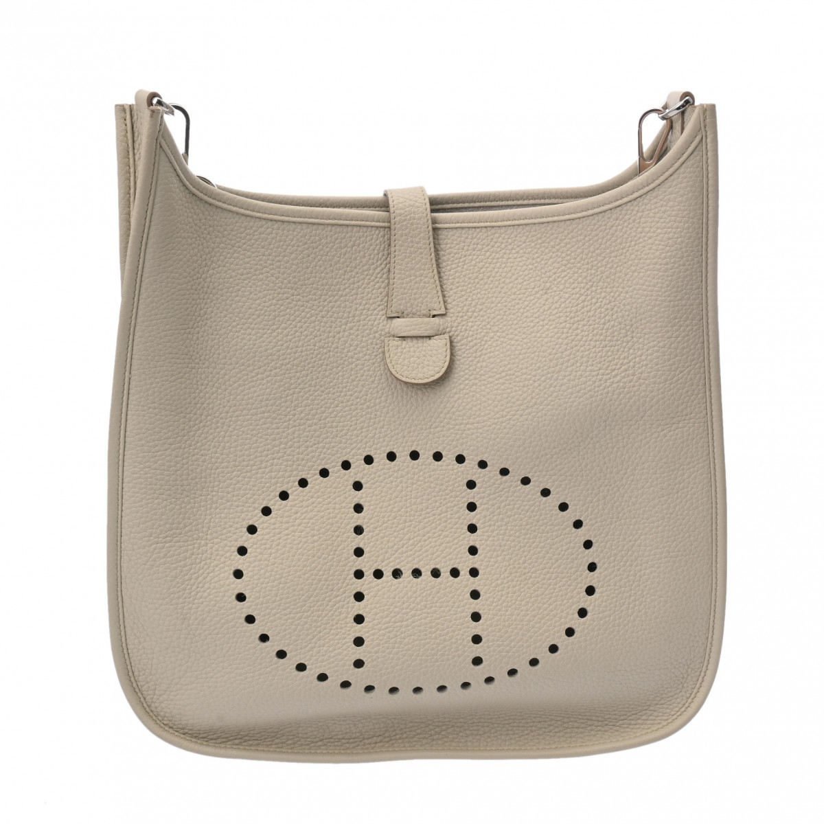 エヴリン 3 GM ベトン A刻印(2017年頃) ユニセックス トリヨンクレマンス ショルダーバッグ ABランク 中古 銀蔵