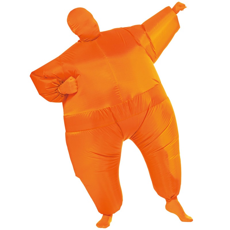コスプレ 仮装 大人用オレンジインフレタブル 【 コスプレ 衣装 ハロウィン 仮装 パーティーグッズ おもしろ コスチューム きぐるみ 男女兼用 笑える おもしろ着ぐるみ 爆笑 おもしろコスチューム