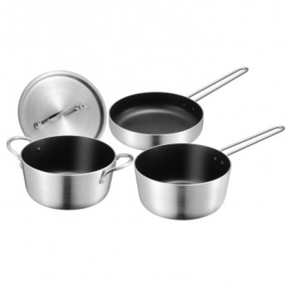 デリミーズ IH対応ソース＆フライパン4点セット MB-3031 1034513