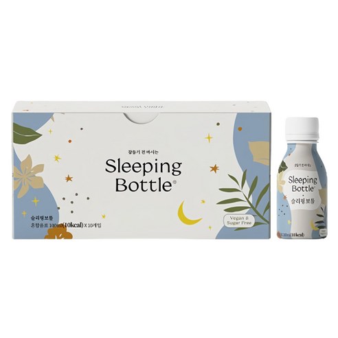 スリーピングボトル 混合飲料, 100ml, 10本 / 眠れないとき / 砂糖ZERO / 低カロリー /. 真の休息 / 疲れたあなた / 疲れた日常 / 寝る前に一杯 / ナイト·ルーチン /
