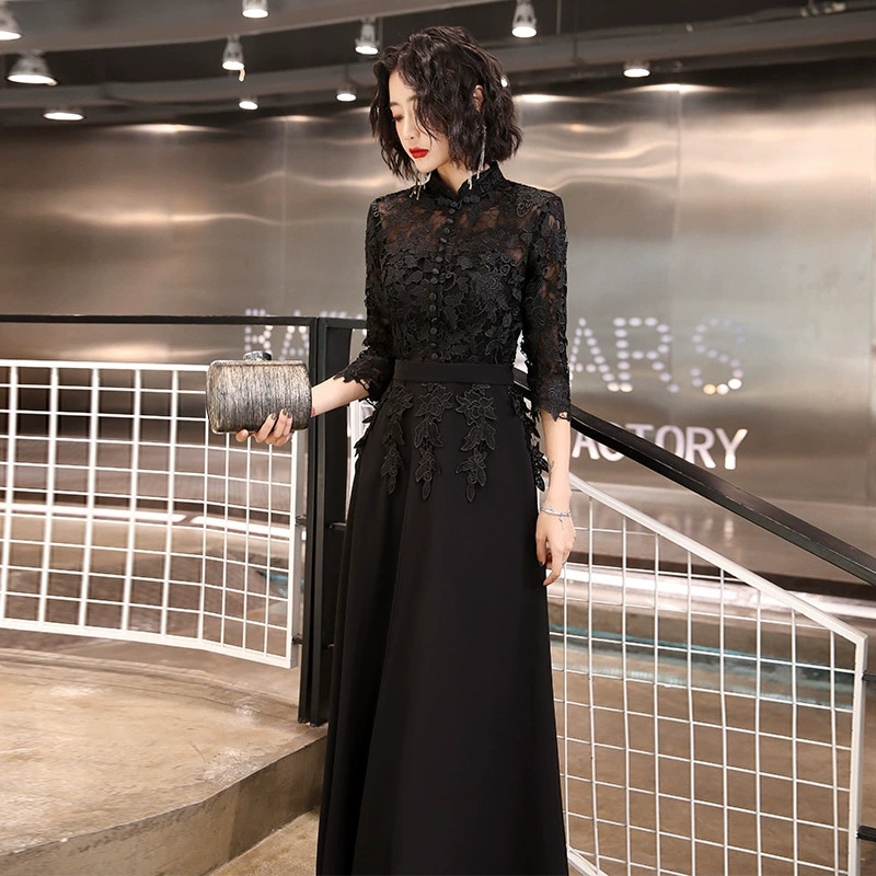 ロングドレス 演奏会 発表会大人ドレス成人式 パーティードレス ブラックドレスXS-3XL 春夏秋冬 大きいサイズ パーティーイブニングドレス