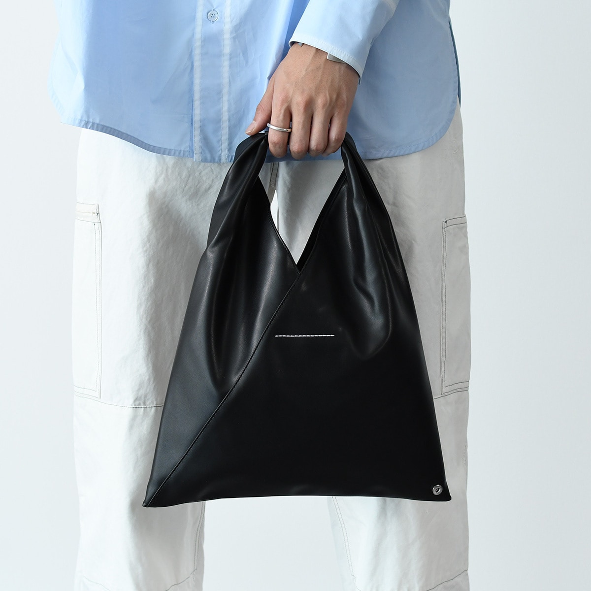 MM6 Maison Margiela エムエム6 メゾン・マルジェラ JAPANESE フェイクレザー トートバッグ ジャパニーズ トートハンドバッグ ブラック 人気 おすすめ