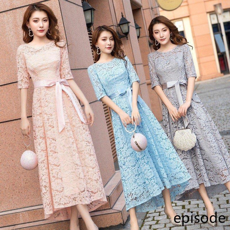 ワンピース パーティードレス 花嫁ミニドレス ウェディングドレス 可愛い 半袖 披露宴 成人式 花嫁二次会 演奏会 パーティドレス マキシ丈 プリンセスhs5436