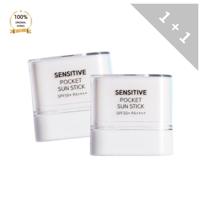 SAMU サーミュ PH センシティブ ポケット サンスティック 10g x 2本入 SPF50+PA++++ 5CMで小さいです