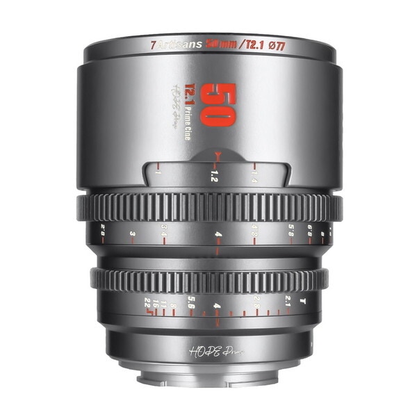7A-HP50T21-X-T チタングレー HOPE Prime 単焦点レンズ (富士フイルムXマウント)
