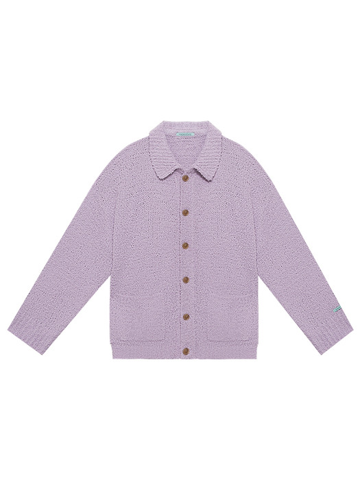 【INSTANTFUNK】 Ms BOUCLE COLLAR CARDIGAN : LAVENDER 22,776円