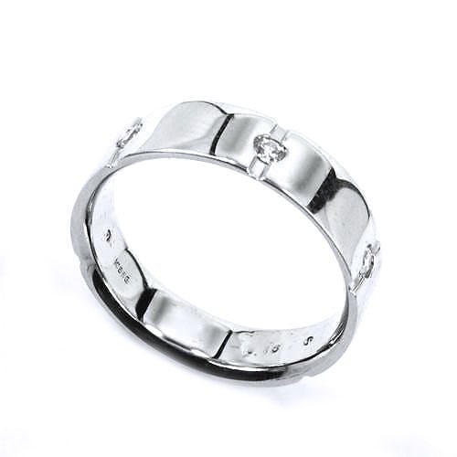 K18WG ダイヤモンド 宝石リング＃11 天然石 パワーストーン アクセサリー