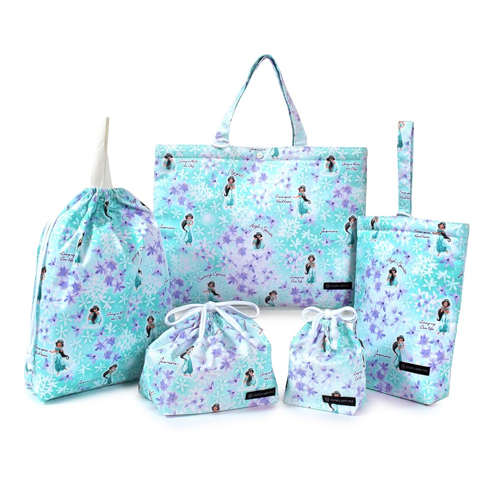 [COLORFUL CANDY STYLE] ディズニー 入園入学 5点セット 入園入学準備 レッスンバッグ シューズケース 子供 巾着袋