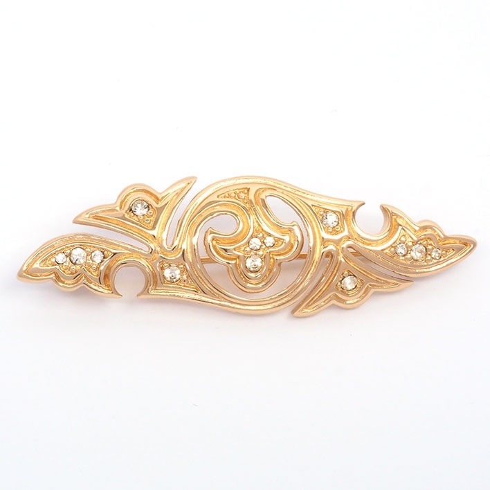 クリスチャン ディオール ラインストーン ヴィンテージ【ブローチ】