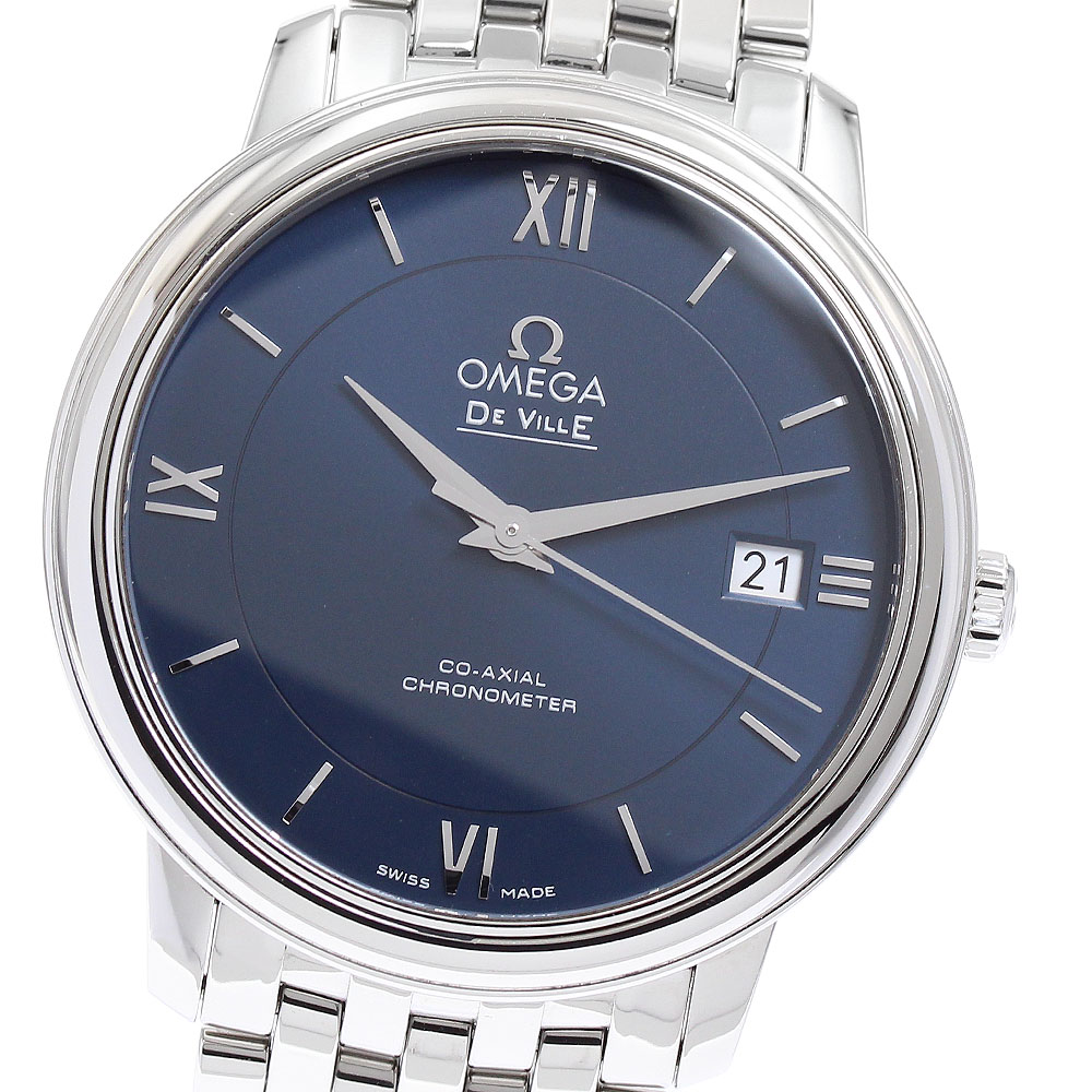 オメガ OMEGA 424.10.37.20.03.001 デビル プレステージ コーアクシャル クロノメーター 自動巻き メンズ 良品 内箱付き_889566【中古】