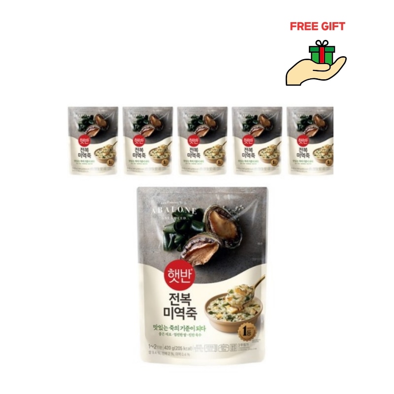 ヘッパン あわびわかめ粥 285g 6個セット/韓国 おかゆ/レトルト お粥/わかめ粥/