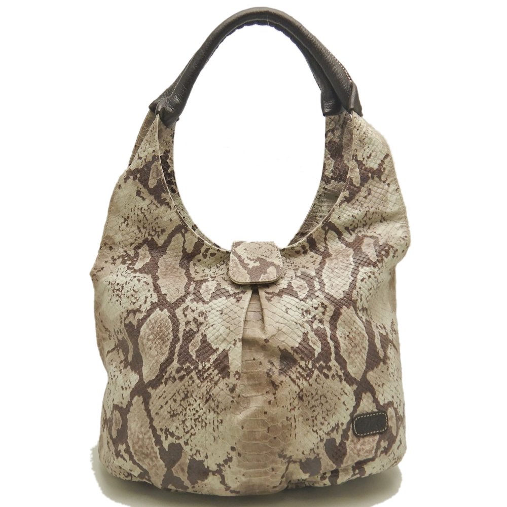 型押し トートバッグ ピッグスキン ナチュラル レディース /253491【中古】