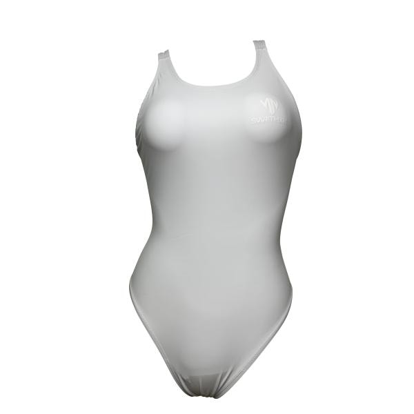【SWIMHXBY】　競泳水着　レディース　ガールズ　280　ウォーターポロ　水球　PU　ベーシック　白